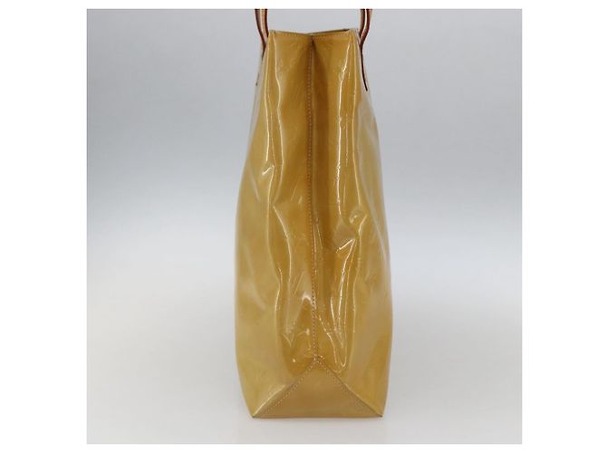 LOUIS VUITTON Monogram Vernis Reade MM Borsa a Mano Beige M91141 LV Auth 171054 - vista 3