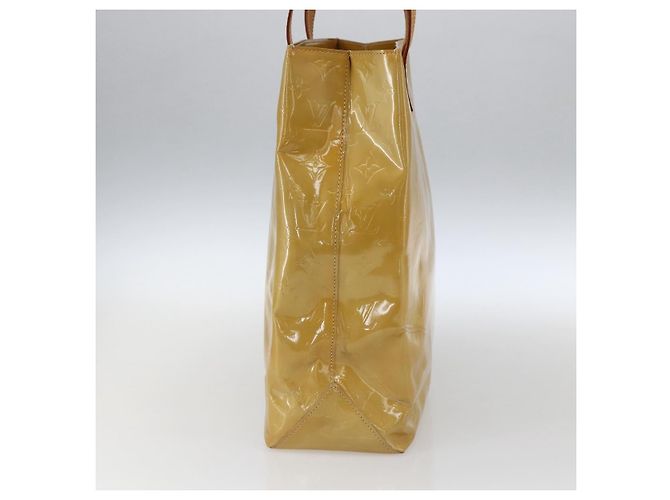 LOUIS VUITTON Monogram Vernis Reade MM Borsa a Mano Beige M91141 LV Auth 171054 - vista 4