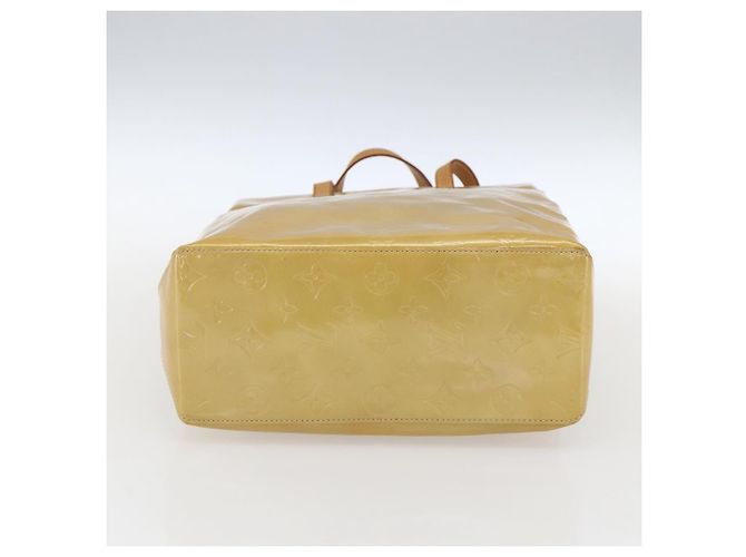 LOUIS VUITTON Monogram Vernis Reade MM Borsa a Mano Beige M91141 LV Auth 171054 - vista 5