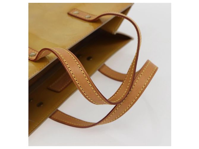 LOUIS VUITTON Monogram Vernis Reade MM Borsa a Mano Beige M91141 LV Auth 171054 - vista 7