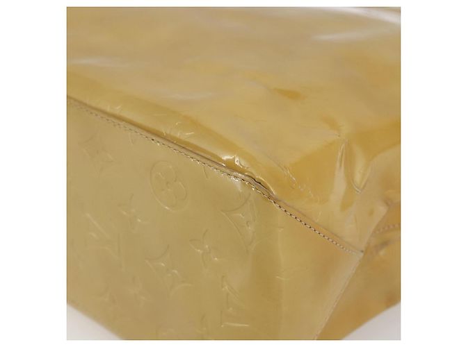 LOUIS VUITTON Monogram Vernis Reade MM Borsa a Mano Beige M91141 LV Auth 171054 - vista 9