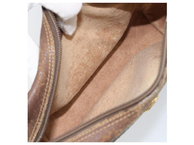 GUCCI GG Supreme Web Sherry Line Bag PVC Beige Gold 001 44 6655 Auth 171924 Golden - view 10