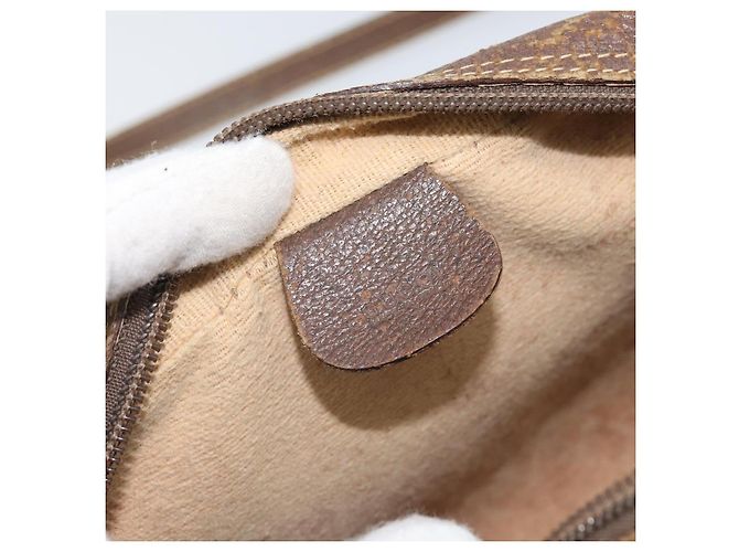GUCCI GG Supreme Web Sherry Line Bag PVC Beige Gold 001 44 6655 Auth 171924 Golden - view 20