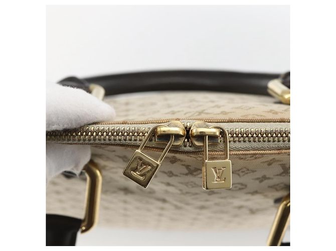 LOUIS VUITTON Monogram Mini Alma Haut Hand Bag Khaki M92203 LV Auth 168931 - view 10