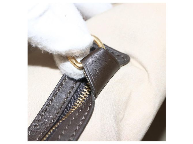 LOUIS VUITTON Monogram Mini Alma Haut Hand Bag Khaki M92203 LV Auth 168931 - view 12