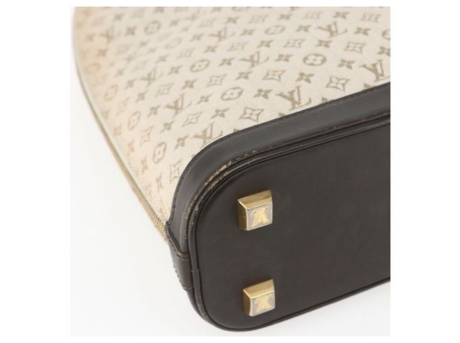 LOUIS VUITTON Monogram Mini Alma Haut Hand Bag Khaki M92203 LV Auth 168931 - view 14