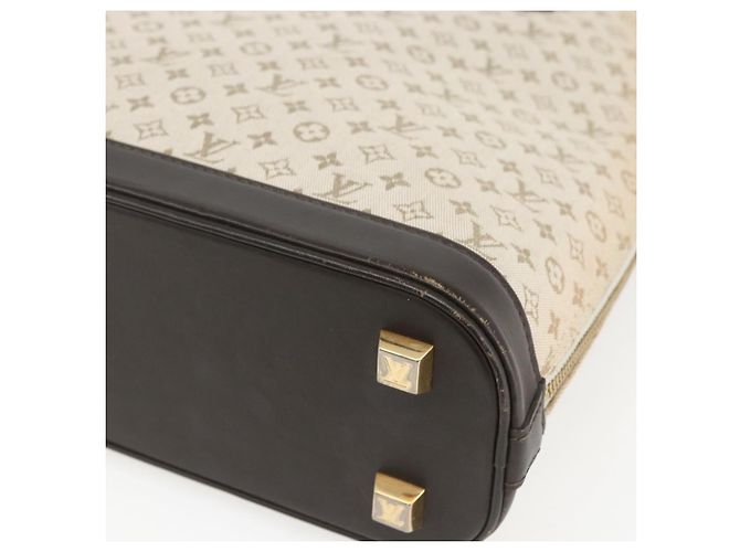 LOUIS VUITTON Monogram Mini Alma Haut Hand Bag Khaki M92203 LV Auth 168931 - view 15
