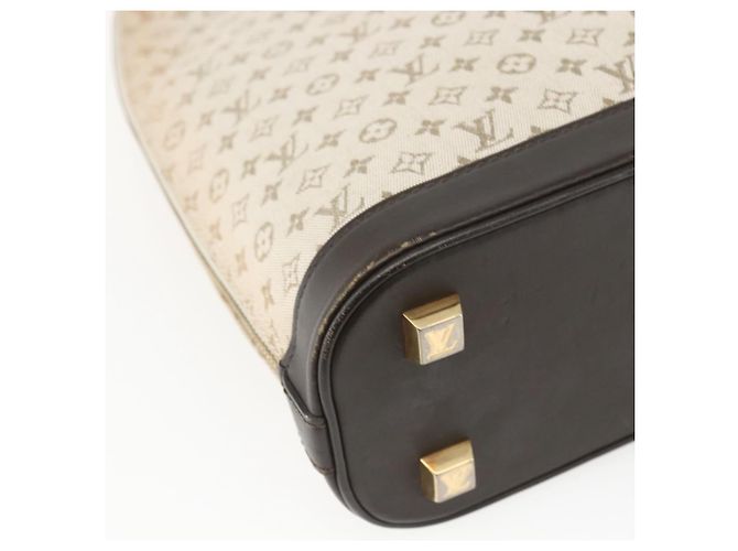 LOUIS VUITTON Monogram Mini Alma Haut Hand Bag Khaki M92203 LV Auth 168931 - view 16