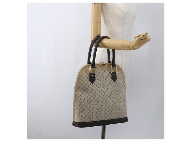 LOUIS VUITTON Monogram Mini Alma Haut Hand Bag Khaki M92203 LV Auth 168931 - view 22