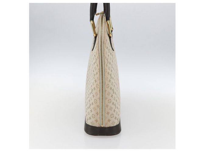 LOUIS VUITTON Monogram Mini Alma Haut Hand Bag Khaki M92203 LV Auth 168931 - view 4