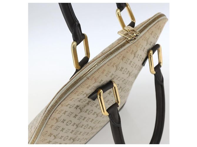 LOUIS VUITTON Monogram Mini Alma Haut Hand Bag Khaki M92203 LV Auth 168931 - view 6