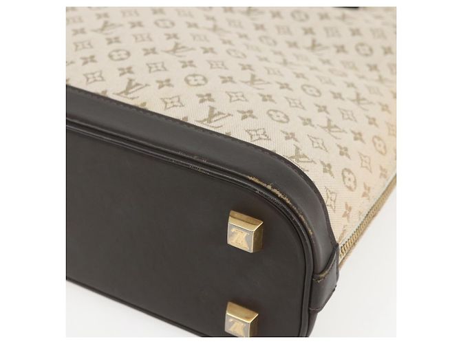 LOUIS VUITTON Monogram Mini Alma Haut Hand Bag Khaki M92203 LV Auth 168931 - view 9