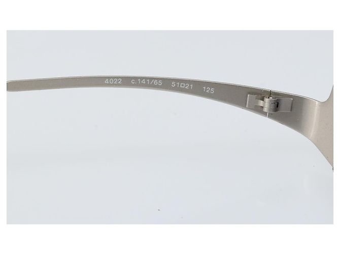 Occhiali da sole CHANEL metallo Blu CC Auth BA10546 - vista 12