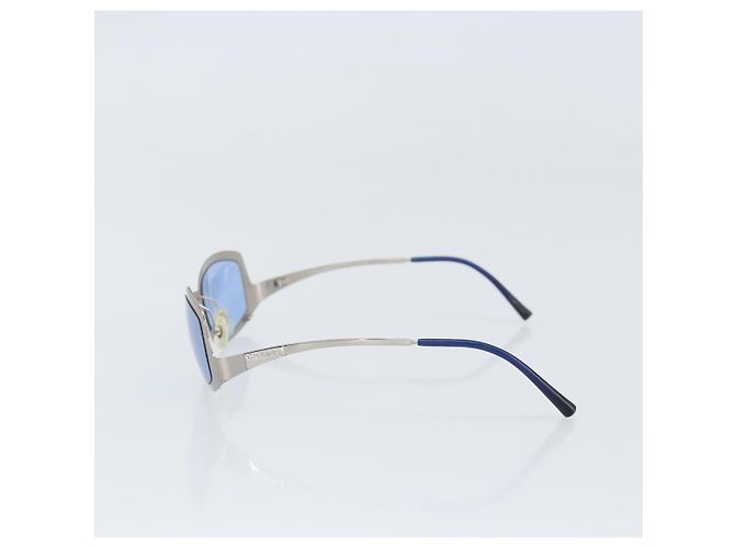 Occhiali da sole CHANEL metallo Blu CC Auth BA10546 - vista 3