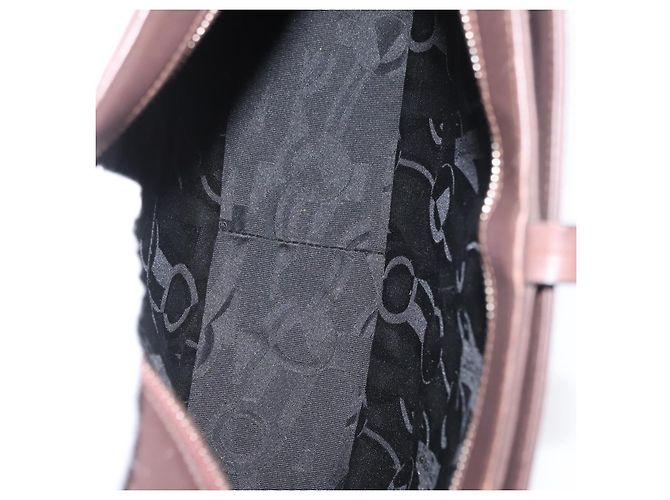 Borsa a Spalla Gancini in Pelle Marrone Argento Auth BA10376 di Salvatore Ferragamo - vista 11