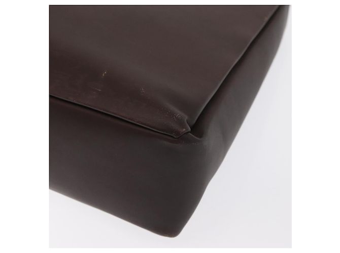 Borsa a Spalla Gancini in Pelle Marrone Argento Auth BA10376 di Salvatore Ferragamo - vista 15