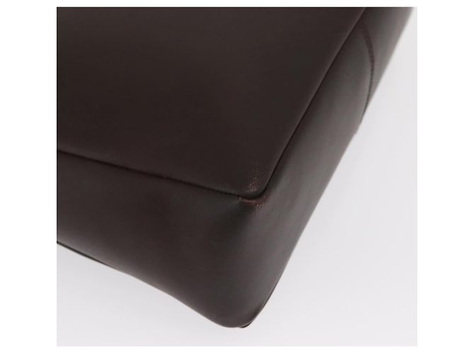 Borsa a Spalla Gancini in Pelle Marrone Argento Auth BA10376 di Salvatore Ferragamo - vista 16