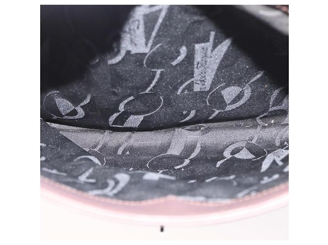 Borsa a Spalla Gancini in Pelle Marrone Argento Auth BA10376 di Salvatore Ferragamo - vista 22