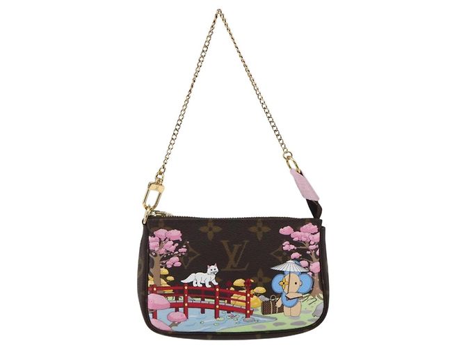 LOUIS VUITTON Monogram Vivienne Mini Pochette Accessori M45905 Auth 168260SM Monogramma - vista 13