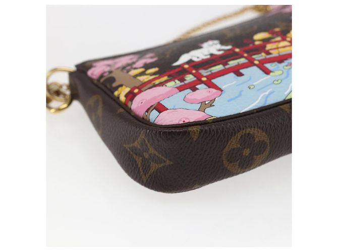 LOUIS VUITTON Monogram Vivienne Mini Pochette Accessori M45905 Auth 168260SM Monogramma - vista 16
