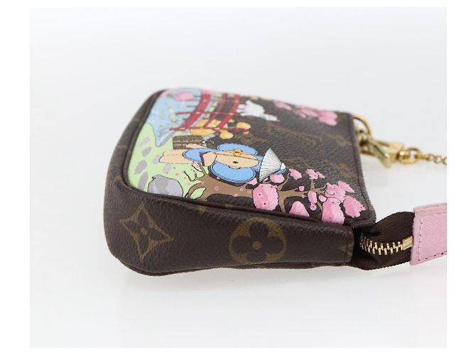LOUIS VUITTON Monogram Vivienne Mini Pochette Accessori M45905 Auth 168260SM Monogramma - vista 4