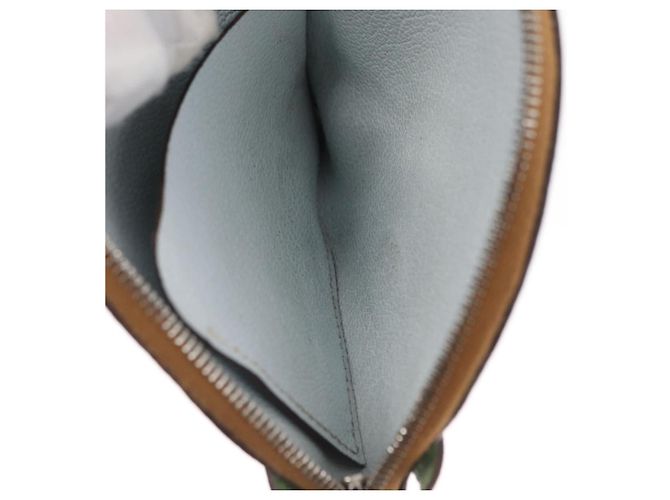 Hermès Portafoglio Paddock in pelle azzurro chiaro Auth HERMES 169952 Blu chiaro - vista 10