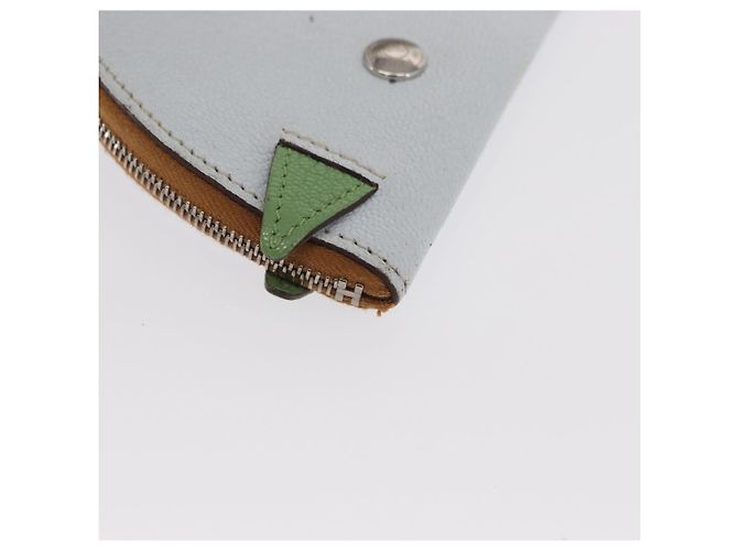 Hermès Portafoglio Paddock in pelle azzurro chiaro Auth HERMES 169952 Blu chiaro - vista 15