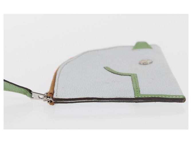 Hermès Portafoglio Paddock in pelle azzurro chiaro Auth HERMES 169952 Blu chiaro - vista 4