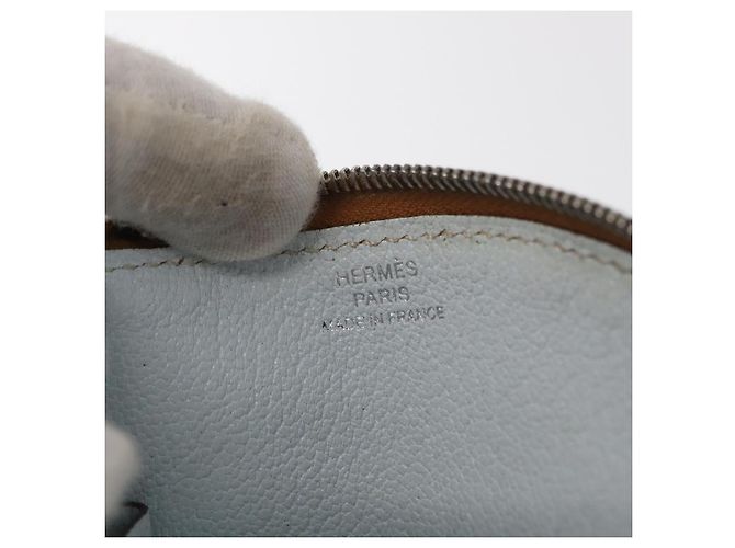 Hermès Portafoglio Paddock in pelle azzurro chiaro Auth HERMES 169952 Blu chiaro - vista 9