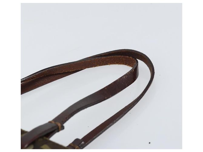 Borsa a mano in tela Zucca FENDI nera e marrone Auth 171652 Nero - vista 8