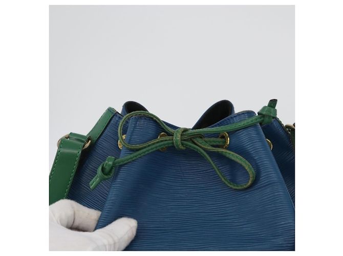 Noe Louis Vuitton Epi Noé Schultertasche Bicolor Grün Blau M44044 LV Auth BA10355 - Ansicht 10