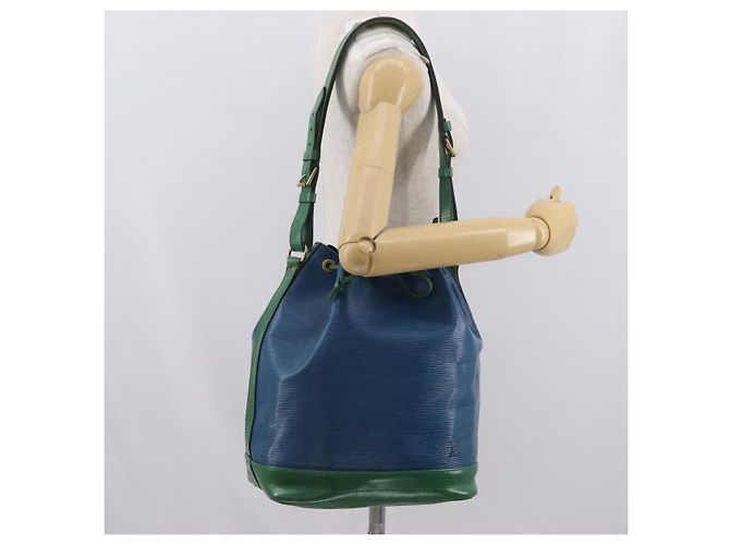 Noe Louis Vuitton Epi Noé Schultertasche Bicolor Grün Blau M44044 LV Auth BA10355 - Ansicht 20