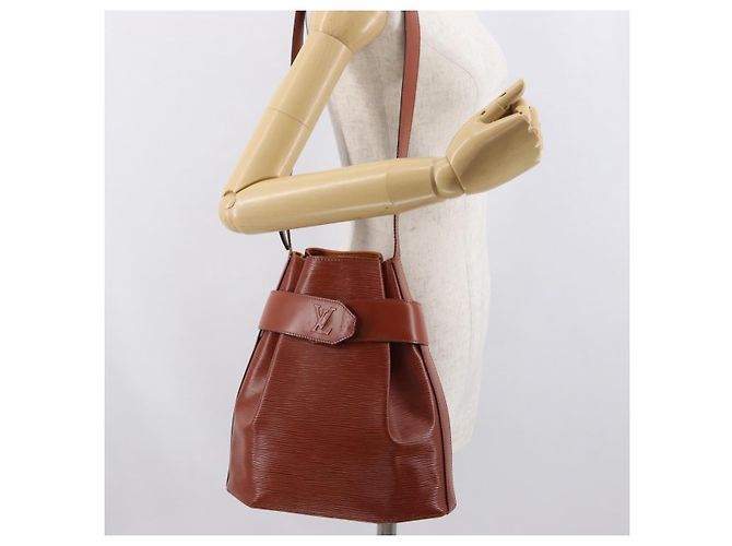 LOUIS VUITTON Epi Sac de Paul PM Borsa a Spalla Marrone M80203 LV Auth 171685 - vista 21