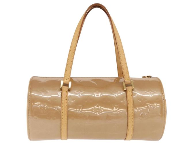 LOUIS VUITTON Borsa a Mano Monogram Vernis Bedford Noisette M91329 LV Auth 171681 Nocciola - vista 2