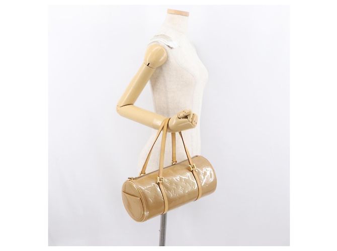 LOUIS VUITTON Borsa a Mano Monogram Vernis Bedford Noisette M91329 LV Auth 171681 Nocciola - vista 21