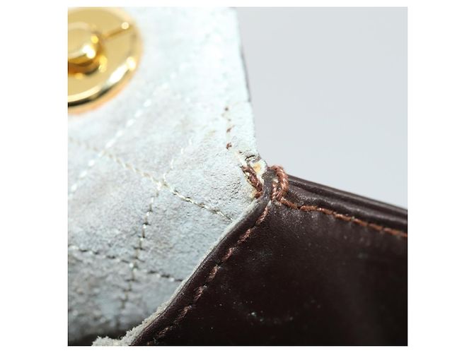 Borsa a spalla in pelle Gucci marrone oro Auth 166746 D'oro - vista 11