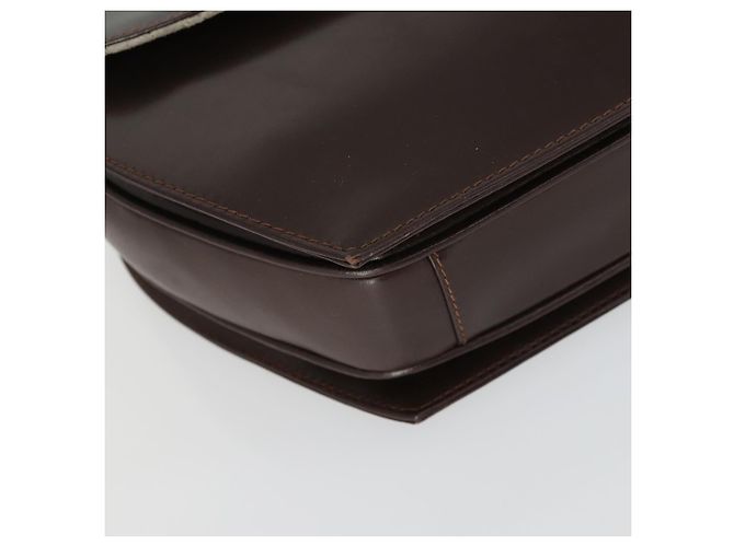 Borsa a spalla in pelle Gucci marrone oro Auth 166746 D'oro - vista 15