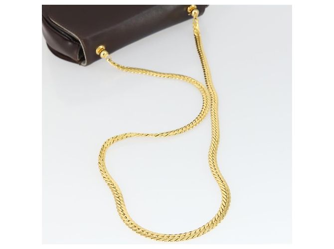 Borsa a spalla in pelle Gucci marrone oro Auth 166746 D'oro - vista 7
