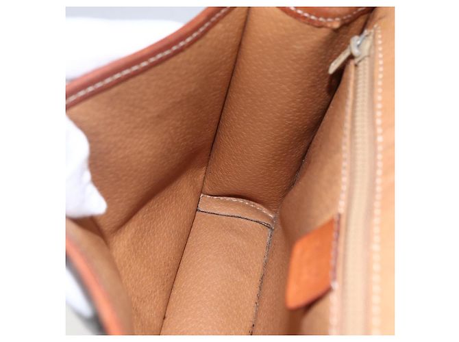 Céline Borsa a mano circolare in tela Macadam CELINE in pelle PVC marrone e oro Auth 171869 D'oro - vista 19