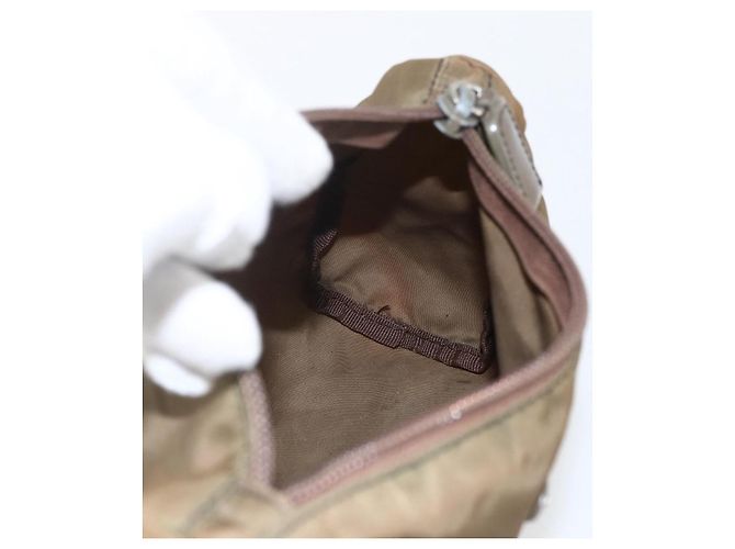 Pochette Prada Nylon Marrone Argento Auth bs33260 - vista 17