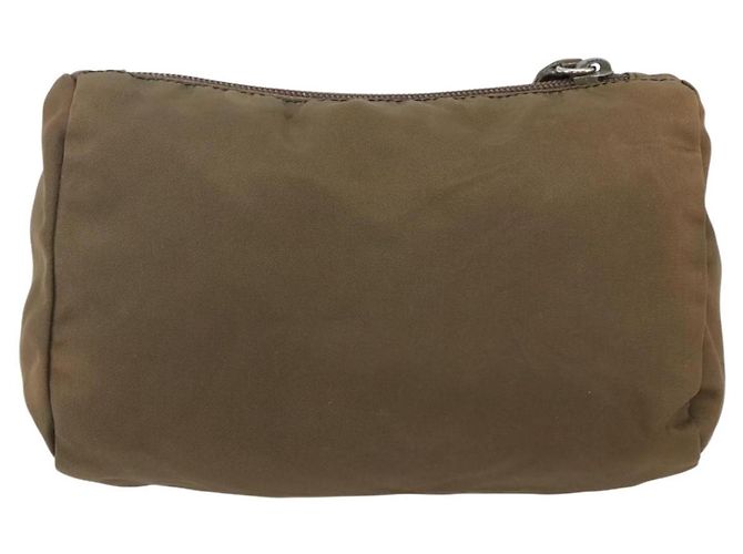 Pochette Prada Nylon Marrone Argento Auth bs33260 - vista 2