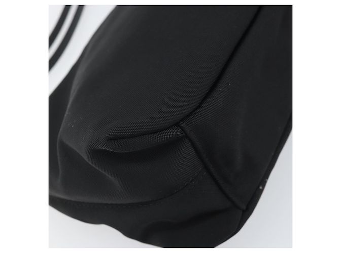Bottega Veneta Borsa a spalla in tela nera e argento autentica bs33364 Nero - vista 16