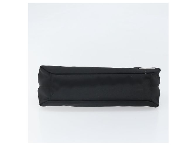Bottega Veneta Borsa a spalla in tela nera e argento autentica bs33364 Nero - vista 5