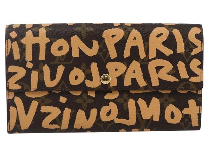 LOUIS VUITTON Cartera de Crédito Graffiti Naranja M92190 Auth 168049SAV Monograma - vista 13