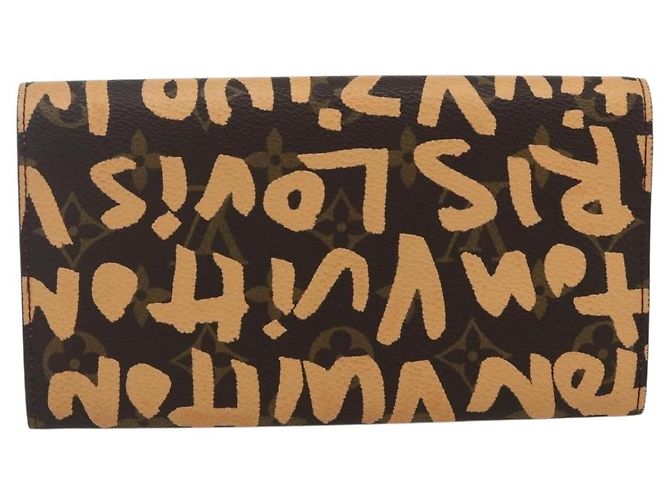 LOUIS VUITTON Cartera de Crédito Graffiti Naranja M92190 Auth 168049SAV Monograma - vista 2