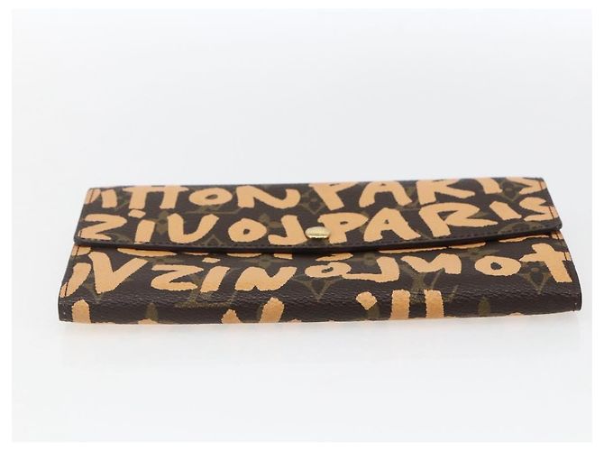 LOUIS VUITTON Cartera de Crédito Graffiti Naranja M92190 Auth 168049SAV Monograma - vista 6