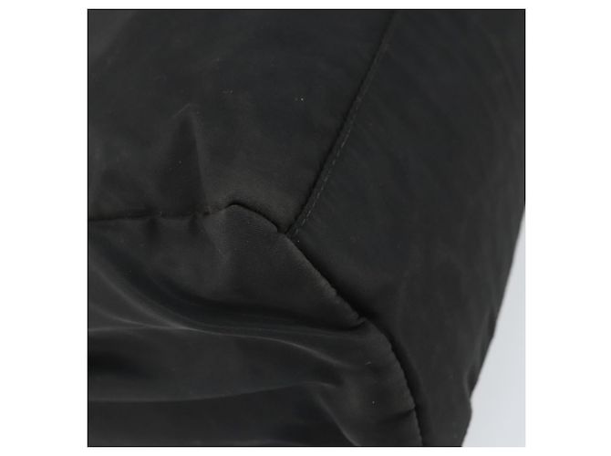 PRADA Borsa a mano in nylon nero argento Auth 171646 - vista 17