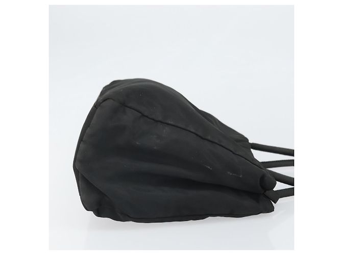 PRADA Borsa a mano in nylon nero argento Auth 171646 - vista 5
