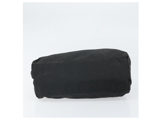PRADA Borsa a mano in nylon nero argento Auth 171646 - vista 6