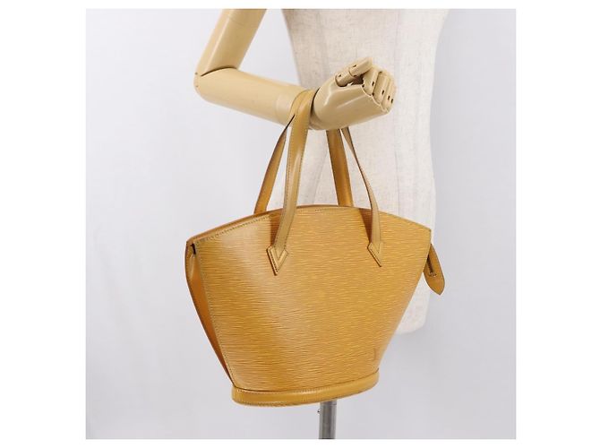 LOUIS VUITTON Borsa a Spalla Saint Jacques Epi Gialla M52269 Auth 171686 Giallo - vista 21